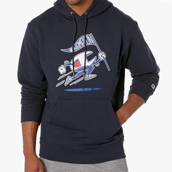 Champion - Men's Powerblend Fleece Hoodie C Logo